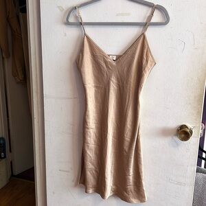 Nude slip dress